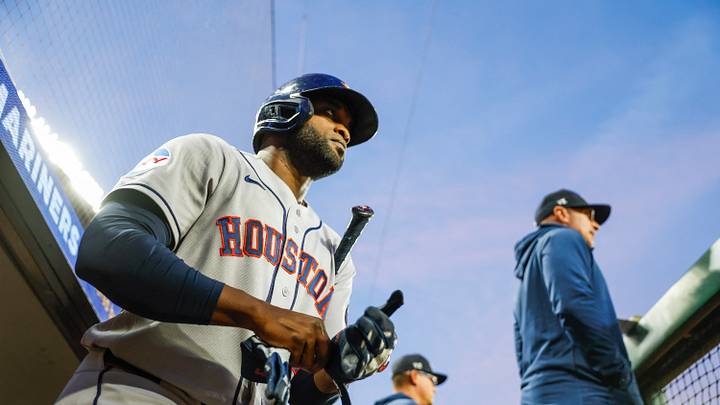 Houston Astros designated hitter Yordan Alvarez (44). Mandatory Credit: Joe Nicholson-Imagn Images Houston Astros designated hitter Yordan Alvarez (44). Mandatory Credit: Joe Nicholson-Imagn Images