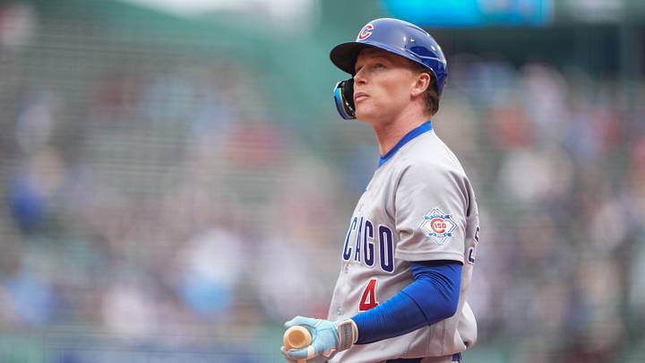 Sep 25, 2026; Boston, Massachusetts, USA; Chicago Cubs center fielder Pete Crow-Armstrong (4) at bat against the Boston Red Sox during the first inning at Fenway Park. Mandatory Credit: Gregory Fisher-Imagn Images Sep 25, 2026; Boston, Massachusetts, USA; Chicago Cubs center fielder Pete Crow-Armstrong (4) at bat against the Boston Red Sox during the first inning at Fenway Park. Mandatory Credit: Gregory Fisher-Imagn Images