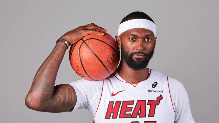 Sep 28, 2026; Miami, FL, USA; Miami Heat forward Bobby Portis Jr. (95) poses for a photo during media day at Kaseya Center. Mandatory Credit: Sam Navarro-Imagn Images Sep 28, 2026; Miami, FL, USA; Miami Heat forward Bobby Portis Jr. (95) poses for a photo during media day at Kaseya Center. Mandatory Credit: Sam Navarro-Imagn Images