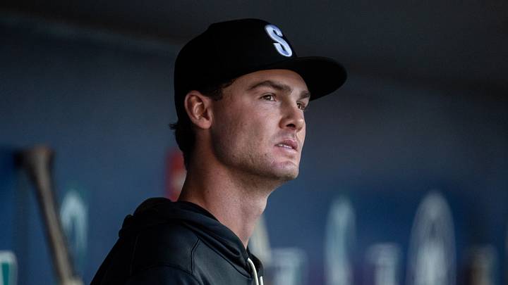 Sep 27, 2026; Seattle, Washington, USA; Seattle Mariners starting pitcher Kade Anderson (13) is pictured in the dugout during a game against the Los Angeles Angels at T-Mobile Park. Mandatory Credit: Stephen Brashear-Imagn Images Sep 27, 2026; Seattle, Washington, USA; Seattle Mariners starting pitcher Kade Anderson (13) is pictured in the dugout during a game against the Los Angeles Angels at T-Mobile Park. Mandatory Credit: Stephen Brashear-Imagn Images