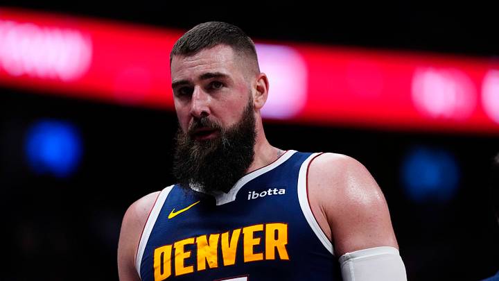 Jan 27, 2026; Denver, Colorado, USA; Denver Nuggets center Jonas Valanciunas (17) comes to the bench in the second quarter against the Detroit Pistons at Ball Arena. Jan 27, 2026; Denver, Colorado, USA; Denver Nuggets center Jonas Valanciunas (17) comes to the bench in the second quarter against the Detroit Pistons at Ball Arena.