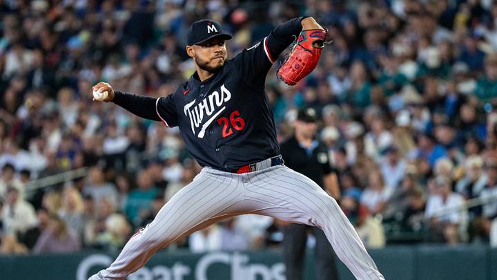 Minnesota Twins starter Taj Bradley (26). Mandatory Credit: Stephen Brashear-Imagn Images Minnesota Twins starter Taj Bradley (26). Mandatory Credit: Stephen Brashear-Imagn Images