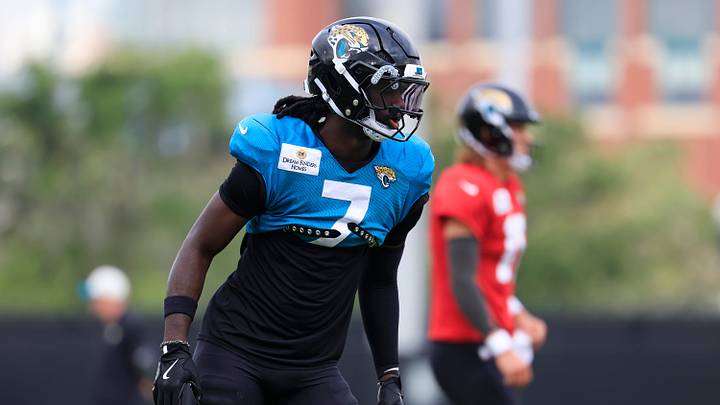 Jacksonville Jaguars wide receiver Brian Thomas Jr. (7) looks on during the sixth day of NFL training camp at the Miller Electric Center on Tuesday, Aug. 4, 2026, in Jacksonville, Fla. Jacksonville Jaguars wide receiver Brian Thomas Jr. (7) looks on during the sixth day of NFL training camp at the Miller Electric Center on Tuesday, Aug. 4, 2026, in Jacksonville, Fla.