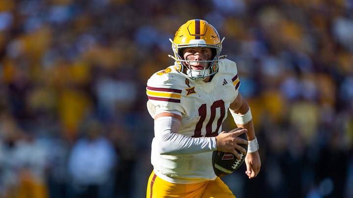 Arizona State Sun Devils quarterback Sam Leavitt. Arizona State Sun Devils quarterback Sam Leavitt.