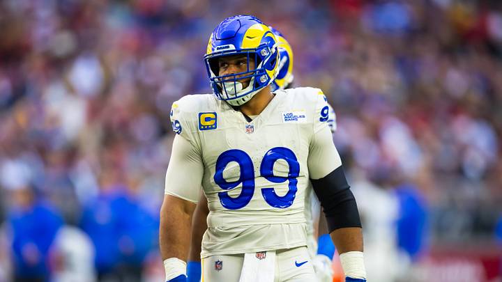 Los Angeles Rams defensive tackle Aaron Donald is returning in the 2026 season. Los Angeles Rams defensive tackle Aaron Donald is returning in the 2026 season.