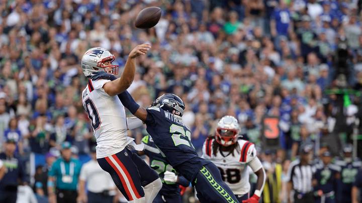 Drake Maye threw three interceptions on Wednesday night, including one of the most costly in NFL history. Drake Maye threw three interceptions on Wednesday night, including one of the most costly in NFL history.
