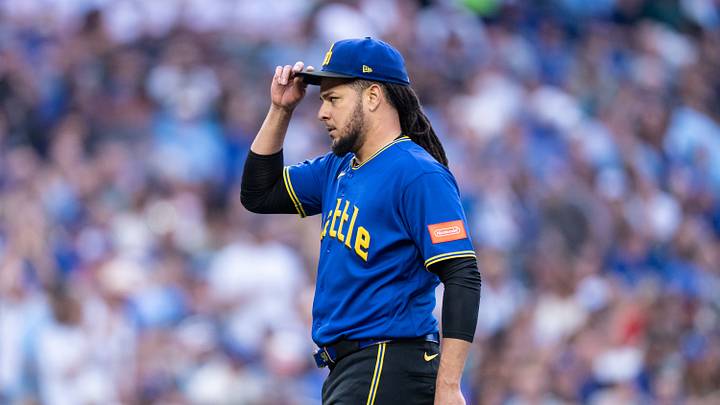 Seattle Mariners starting pitcher Luis Castillo Seattle Mariners starting pitcher Luis Castillo