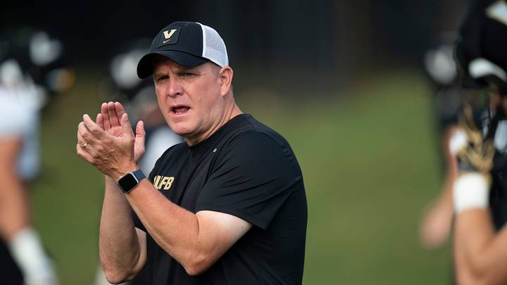 Vanderbilt Bob Shoop, senior defensive analyst, attends practice at Vanderbilt University’s McGugin Center practice fields Wednesday, Aug. 19, 2026. Vanderbilt Bob Shoop, senior defensive analyst, attends practice at Vanderbilt University’s McGugin Center practice fields Wednesday, Aug. 19, 2026.