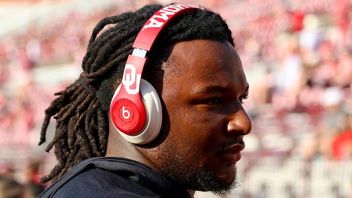 Oklahoma defensive lineman David Stone walks into the tunnel before facing UTEP. Oklahoma defensive lineman David Stone walks into the tunnel before facing UTEP.