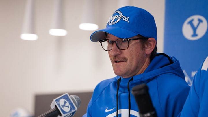 BYU offensive coordinator Aaron Roderick