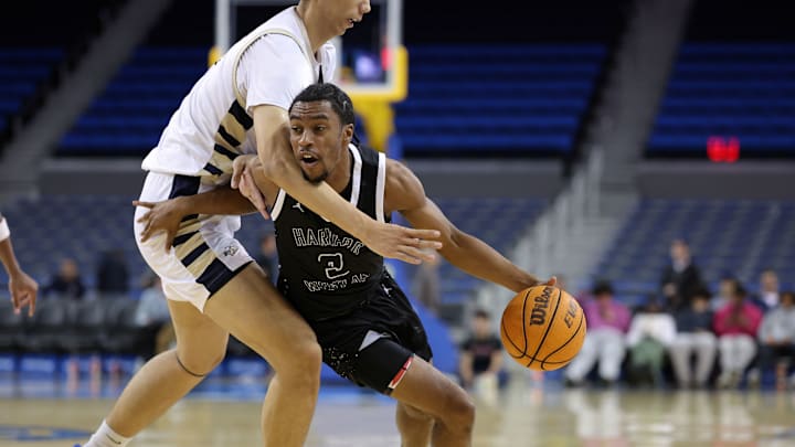 Harvard-Westlake's Amir Jones scored 21 points in the team's Open Division game at Santa Margarita.