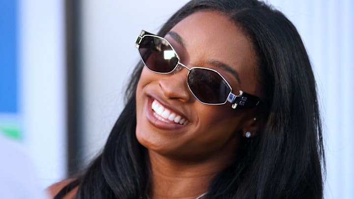 Sept. 24, 2024: Simone Biles attends the US Open in New York. Sept. 24, 2024: Simone Biles attends the US Open in New York.