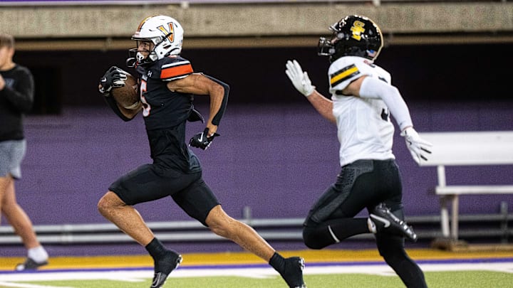 Valley's Jayden Brown is one of the top returning wide receivers in 5A in Iowa high school football.