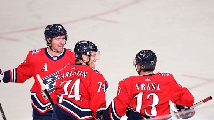 Jakub Vrana, Washington Capitals Mandatory Credit: Geoff Burke-USA TODAY Sports