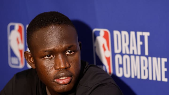 Khaman Maluach at the 2025 NBA Draft Combine