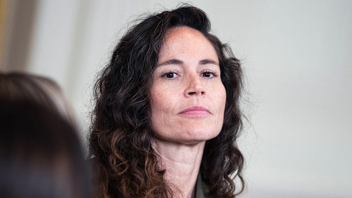 Sue Bird attends a ceremony to honor the Gotham FC 2023 NWSL Championship team on September 23, 2024. Sue Bird attends a ceremony to honor the Gotham FC 2023 NWSL Championship team on September 23, 2024.