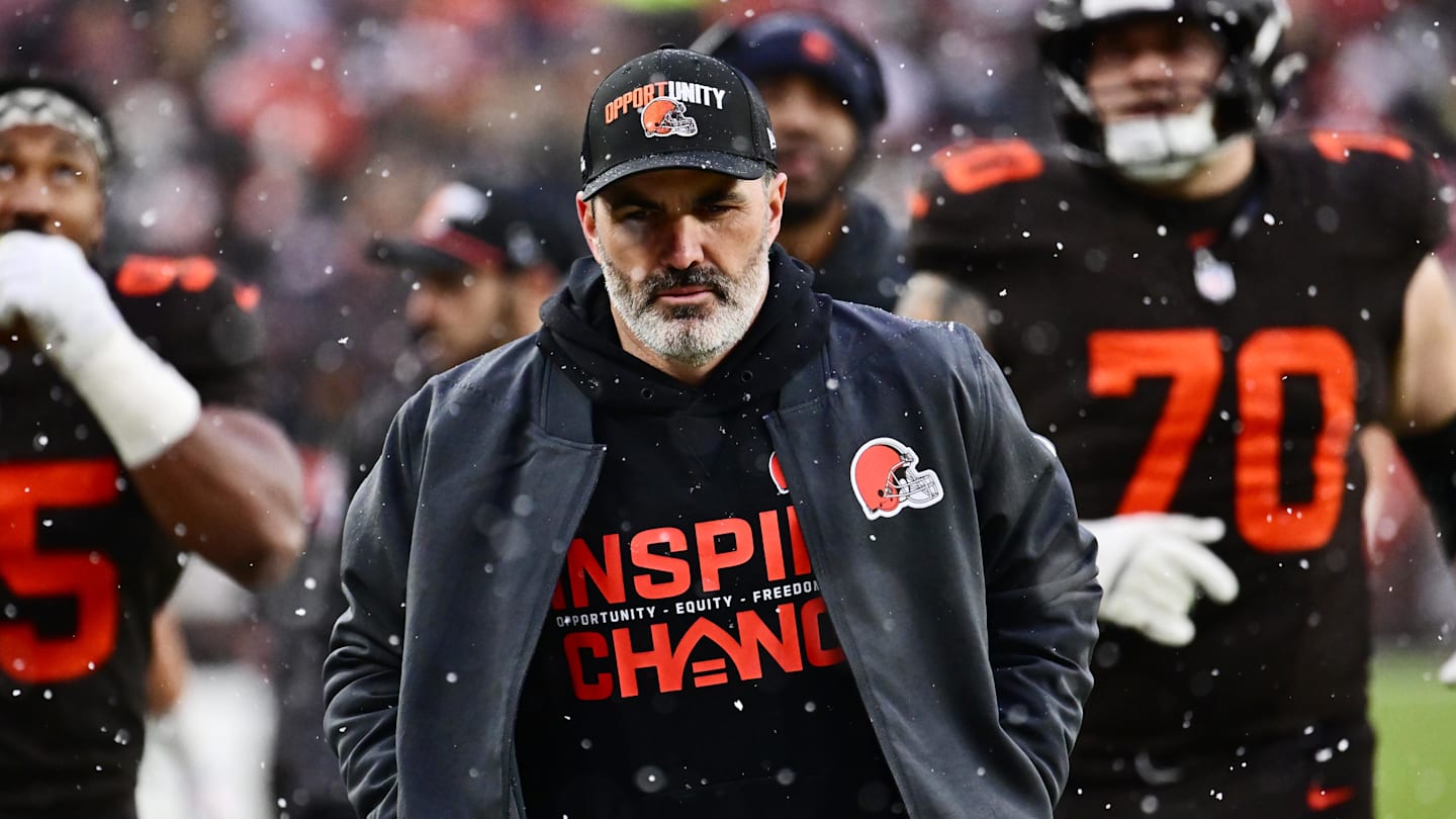 Watch Kevin Stefanski Make His First Appearance at Falcons HQ