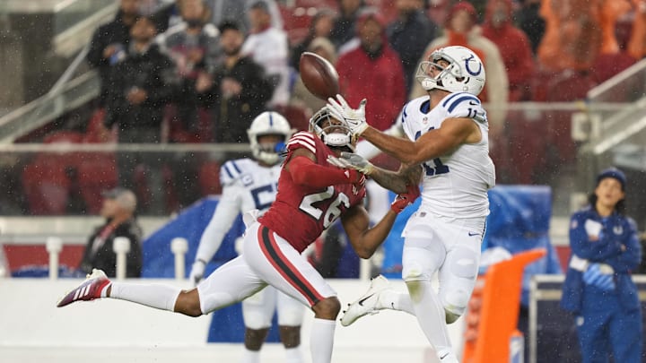 Colts wide receiver Michael Pittman delivered the final blow in a deep touchdown throw from Carson Wentz to win 30-18 over the 49ers.