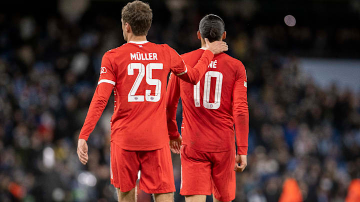 Thomas Müller und Leroy Sané Thomas Müller und Leroy Sané