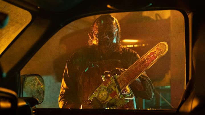 TEXAS CHAINSAW MASSACRE Mark Burnham as Leatherface. 