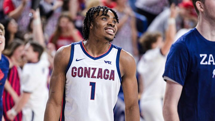 Gonzaga Bulldogs senior guard Michael Ajayi. 