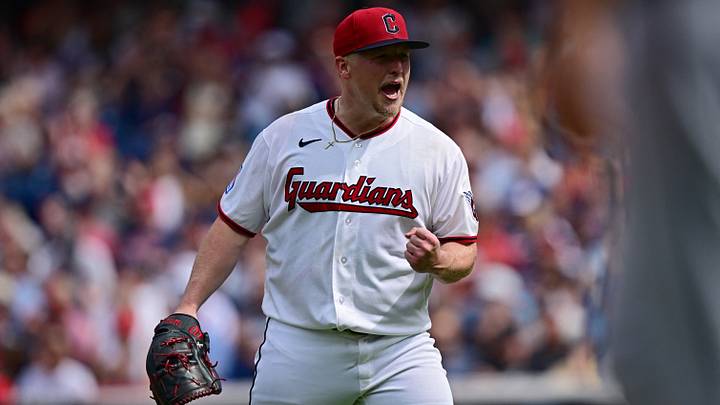 Sep 16, 2026; Cleveland, Ohio, USA; Cleveland Guardians pitcher Parker Messick (77) reacts after a ground out by Chicago White Sox shortstop Luisangel Acuna (0) during the fourth inning at Progressive Field. Mandatory Credit: David Dermer-Imagn Images Sep 16, 2026; Cleveland, Ohio, USA; Cleveland Guardians pitcher Parker Messick (77) reacts after a ground out by Chicago White Sox shortstop Luisangel Acuna (0) during the fourth inning at Progressive Field. Mandatory Credit: David Dermer-Imagn Images