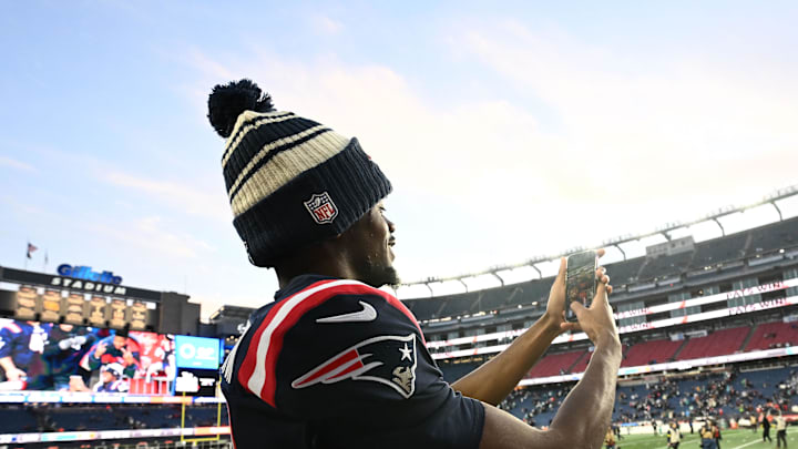 Jan 1, 2023; Foxborough, Massachusetts, USA; New England Patriots wide receiver Tyquan Thornton (11)
