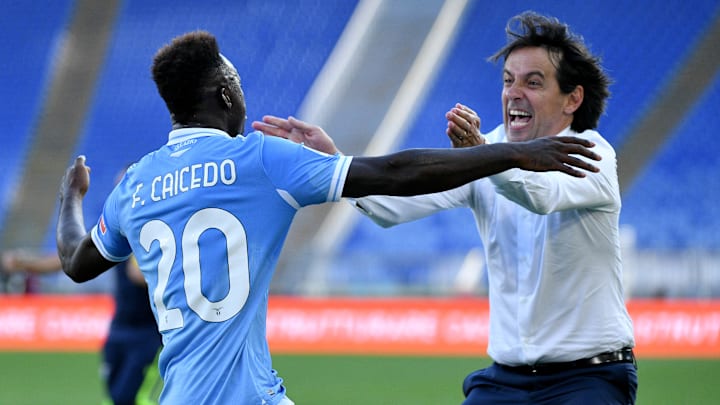 Caicedo e Inzaghi Caicedo e Inzaghi