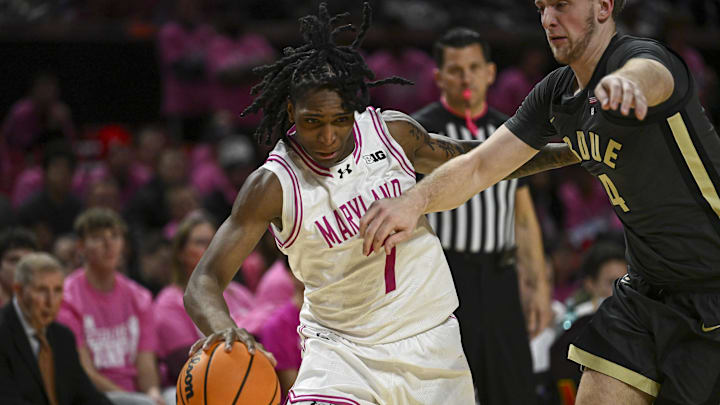 Maryland Terrapins guard Andre Mills (7) Maryland Terrapins guard Andre Mills (7)