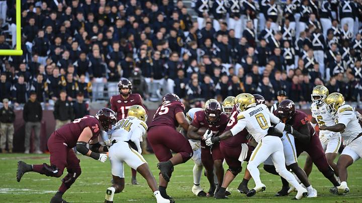 Oct 17, 2026; Blacksburg, Va.; Virginia Tech running back Marcellous Hawkins Jr. (27) runs the ball during the fourth quarter against Georgia Tech. Oct 17, 2026; Blacksburg, Va.; Virginia Tech running back Marcellous Hawkins Jr. (27) runs the ball during the fourth quarter against Georgia Tech.