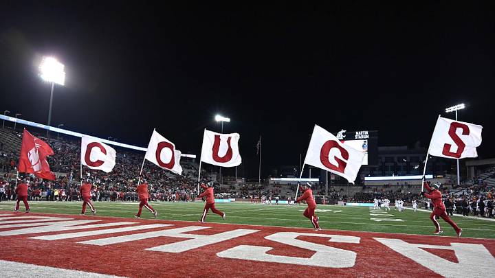 Washington State's special flag got a big shout-out from ESPN with the first Hall of Fan honor. (James Snook-Imagn Images) Washington State's special flag got a big shout-out from ESPN with the first Hall of Fan honor. (James Snook-Imagn Images)