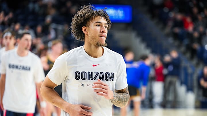 Gonzaga Bulldogs guard Jalen Warley.