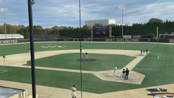 Wake Forest plays West Virginia in a fall scrimmage on Oct 26, 2025. Wake Forest plays West Virginia in a fall scrimmage on Oct 26, 2025.