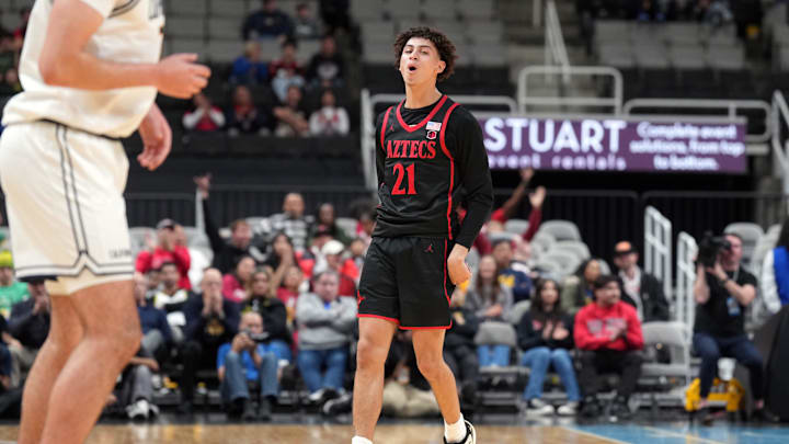 San Diego State Aztecs guard Miles Byrd (21). 