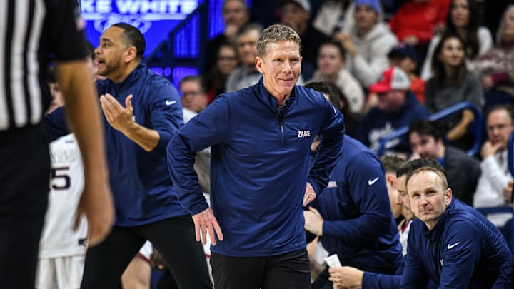 Gonzaga Bulldogs head coach Mark Few will look to take the Zags to a 27th-straight NCAA Tournament appearance in 2026. Gonzaga Bulldogs head coach Mark Few will look to take the Zags to a 27th-straight NCAA Tournament appearance in 2026.