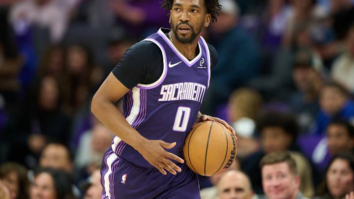 Apr 10, 2026; Sacramento, California, USA; Sacramento Kings guard Malik Monk (0) brings the ball upcourt against against the Golden State Warriors during the first half at Golden 1 Center. Mandatory Credit: Robert Edwards-Imagn Images Apr 10, 2026; Sacramento, California, USA; Sacramento Kings guard Malik Monk (0) brings the ball upcourt against against the Golden State Warriors during the first half at Golden 1 Center. Mandatory Credit: Robert Edwards-Imagn Images