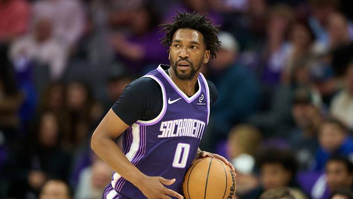 Apr 10, 2026; Sacramento, California, USA; Sacramento Kings guard Malik Monk (0) brings the ball upcourt against against the Golden State Warriors during the first half at Golden 1 Center. Mandatory Credit: Robert Edwards-Imagn Images Apr 10, 2026; Sacramento, California, USA; Sacramento Kings guard Malik Monk (0) brings the ball upcourt against against the Golden State Warriors during the first half at Golden 1 Center. Mandatory Credit: Robert Edwards-Imagn Images