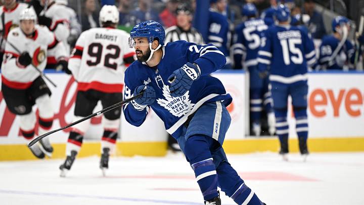 Sep 23, 2026; Toronto, Ontario, CAN; Toronto Maple Leafs forward Bo Groulx (29) pursues the play against the Ottawa Senators in the first period at Scotiabank Arena. Mandatory Credit: Dan Hamilton-Imagn Images Sep 23, 2026; Toronto, Ontario, CAN; Toronto Maple Leafs forward Bo Groulx (29) pursues the play against the Ottawa Senators in the first period at Scotiabank Arena. Mandatory Credit: Dan Hamilton-Imagn Images