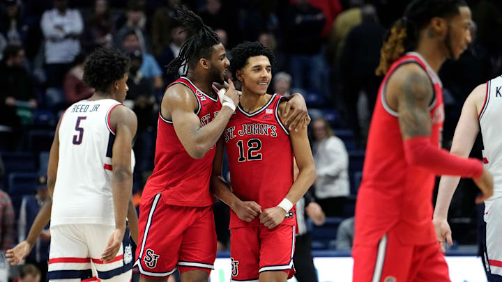 St. John's v Connecticut; St. John's basketball forward RJ Luis 