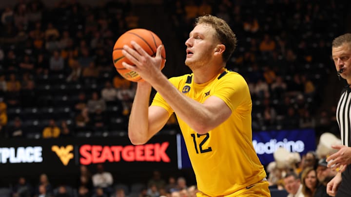 West Virginia University forward Tucker DeVries.