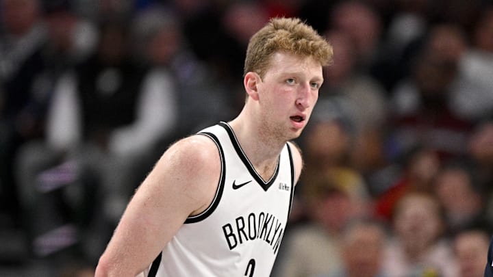 Dec 12, 2025; Dallas, Texas, USA; Brooklyn Nets forward Danny Wolf (2) looks on during the game between the Mavericks and the Nets at the American Airlines Center. Mandatory Credit: Jerome Miron-Imagn Images Dec 12, 2025; Dallas, Texas, USA; Brooklyn Nets forward Danny Wolf (2) looks on during the game between the Mavericks and the Nets at the American Airlines Center. Mandatory Credit: Jerome Miron-Imagn Images