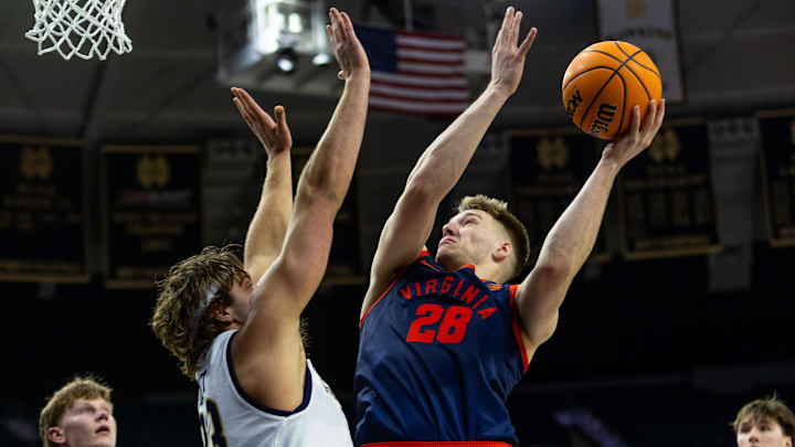 Virginia Cavaliers forward Thijs de Ridder 