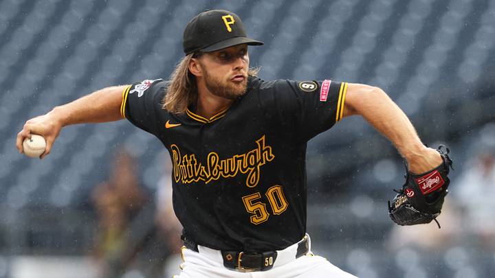 Sep 20, 2026; Pittsburgh, Pennsylvania, USA; Pittsburgh Pirates relief pitcher Carmen Mlodzinski (50) pitches against the Kansas City Royals during the seventh inning at PNC Park. Mandatory Credit: Charles LeClaire-Imagn Images Sep 20, 2026; Pittsburgh, Pennsylvania, USA; Pittsburgh Pirates relief pitcher Carmen Mlodzinski (50) pitches against the Kansas City Royals during the seventh inning at PNC Park. Mandatory Credit: Charles LeClaire-Imagn Images