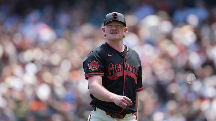 Aug 15, 2026; San Francisco, California, USA; San Francisco Giants starting pitcher Logan Webb (62) during the second inning against the Colorado Rockies at Oracle Park. Mandatory Credit: Darren Yamashita-Imagn Images