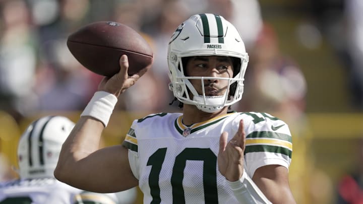 Green Bay Packers quarterback Jordan Love has 15 touchdown passes and eight interceptions this season.