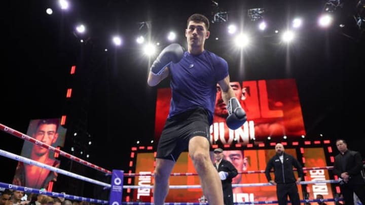 Dmitry Bivol displays dissatisfaction after suffering his first professional loss in a contentious 12-round majority decision