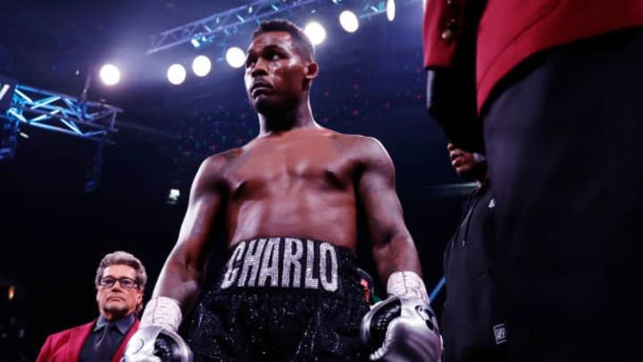 Jermell Charlo looks on prior to a super middleweight title fight against Saul "Canelo" Alvarez of Mexico on September 30, 2023 in Las Vegas, Nevada. He hopes to embark on the ring this year after over 15 months of rest