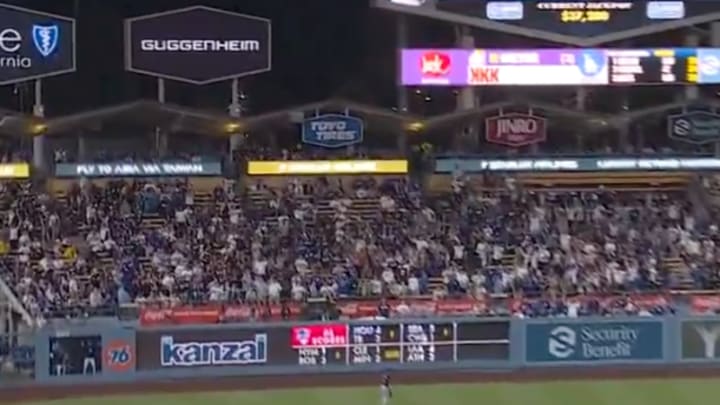 The Diamondbacks' Lourdes Gurriel Jr. simply watched Ohtani's homer fly. 