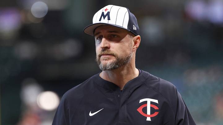 Jun 14, 2025; Houston, Texas, USA; Minnesota Twins manager Rocco Baldelli walks on the field before the game against the Houston Astros at Daikin Park. Mandatory Credit: Troy Taormina-Imagn Images Jun 14, 2025; Houston, Texas, USA; Minnesota Twins manager Rocco Baldelli walks on the field before the game against the Houston Astros at Daikin Park. Mandatory Credit: Troy Taormina-Imagn Images