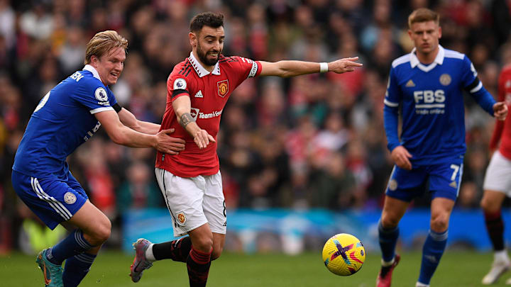 Bruno Fernandes completou seu 150° jogo como titular do United neste domingo (19)